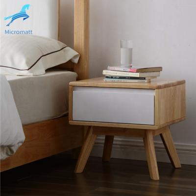 China Customizable Nordic Color Log Wood Factory Supply Solod Furniture Bedroom Solod Style Customizable Bedside Table for sale