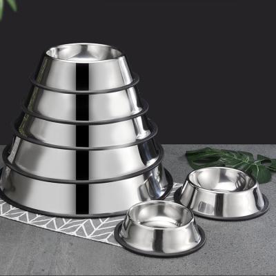 China Wholesale 201 Non-Slip Stainless Steel Custom Made Dog Wheels Driver And Water Bowls With Dog Footprint for sale