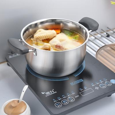 China Sustainable hot sales cookware set pots and pans non stick kitchen stock pots cooking different pot size for sale