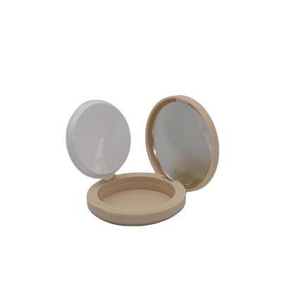 China Cosmetic Packaging Manufacturer Recycable Compact Powder Case Empty Plastic Pressed Powder Container for sale