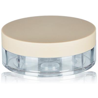 China Fashionable Clear Empty Makeup Loose Powder Container Loose Powder Jars With Sifter for sale