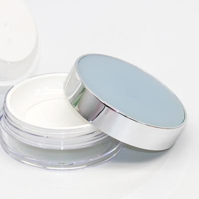 China Recyclable High Quality Clear Plastic Cosmetic Powder 7g Cosmetic Packaging Face Loose Sieve Powder Jar for sale