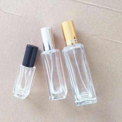 China Mini Portable Dispenser Cosmetic Clear Glass Bottle Sample Perfume Light Vapor Perfume Bottle for sale