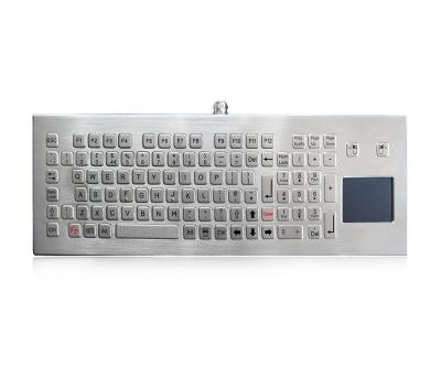 China Stainless Steel Industrial Keyboard With Touchpad IP68 Waterproof Desktop Metal Keyboard for sale