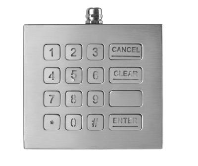 China Updated16 Keys Industrial Numeric Keypad with Backlight IP68 standard Desktop Solution for sale