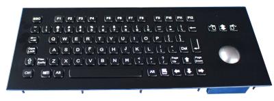 China Industrial Black Metal Keyboard  83 Keys 304 Stainless Steel Material For Info Kiosk for sale