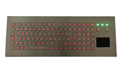 China 104 Keys IP68 Desktop Industrial Keyboard With Touchpad FN Numeric Keys for sale