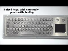 Industrial Stainless Steel Keyboard With Touchpad