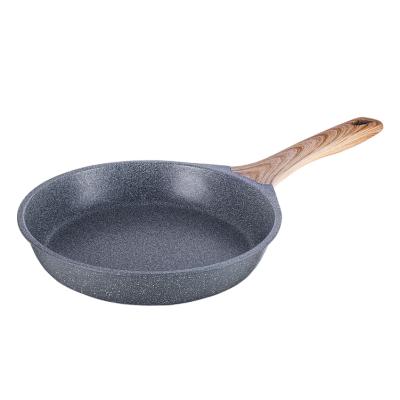 China Sustainable Oudon Aluminum Casting Baking Die Frying kichen Non Stick Marble Coating Frying Pan for sale