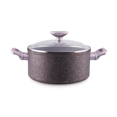 China Sustainable Custom Non Stick Cookware Forged Induction Cookware Aluminum Non Stick Cassers for sale