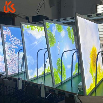 China Modern KESHUO Zhongshan Factory Printing Design Ceiling Led Blue Sky Flowers, Trees, Clouds LED Lights for sale