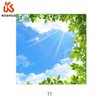 China modern keshuo 2ftx2ft 600x600mm or other customized size sky led recessed ceiling light panel led panel light for sale