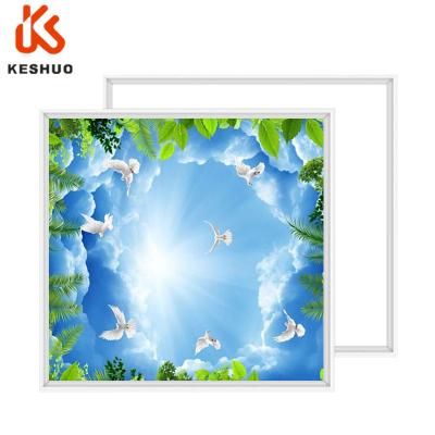 China KESHUO Modern Blue Sky Light Recessed Lighting Children's Bedroom Decorative Blue Sky Ceiling Panel Lamp for sale