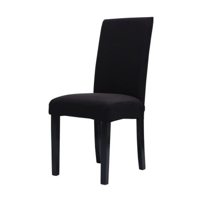 China Durable hot selling pure color black spandex chair cover one-size with cheap price chair cover for sale