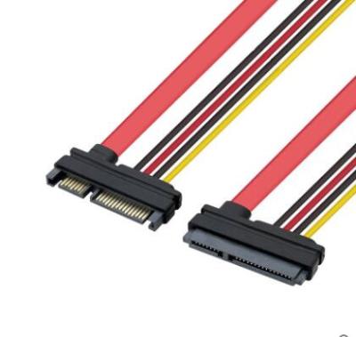 China Video Game Player 22Pin SATA Cable 7+15 Pin Serial ATA SATA Data Power Combo Extension Cable Connector Converter for sale