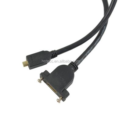 China Multimedia M/F HDMI Cable Panel HDMI Mount For 1080P HDTV With Screw Lock for sale