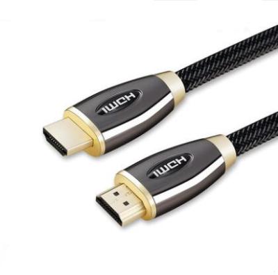 China Multimedia HDMI Cable Nylon 4K 3D Gold Plated HDMI Cable Support Ethernet for sale