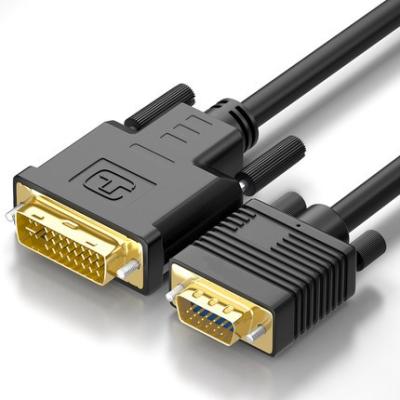 China Multimedia DVI To VGA , 6FT DVI 24+1 DVI-D Male To VGA Male With Chip Active Adapter Converter Cable For PC DVD for sale