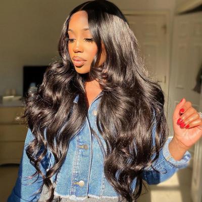 China HD Body Wave Lace Front Wig Body Wave Lace Front Wig Brazilian Curly Human Hair Wig For Black Women for sale