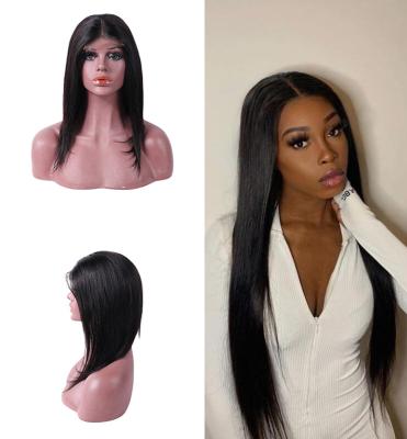 China Best Selling Product Brazilian Straight Hair Wigs 4X4 Human Hair Lace Front Wigs HD Transparent Lace 250 Density For Outdoor for sale