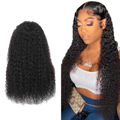 China Vendour Factory Hair Machine Made 150 Density Curly Wig Real Brazilian Curly Virgin Human Hair Full Wig For Black Women for sale