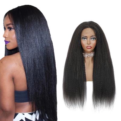 China 2022 New Density 150 Curly Straight Brown Capless Hair Machine Made Low Medium Straight High Quality Full Wig For Black Women for sale