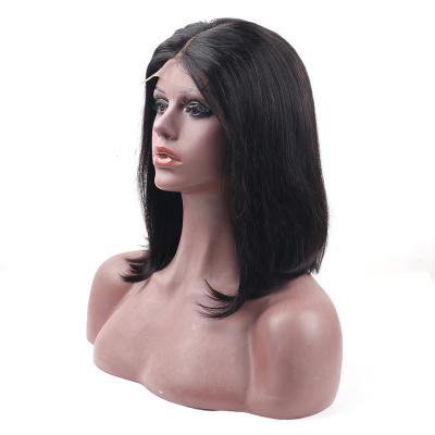 China Wholesale Straight Bob Peruvian Human Hair Wigs 8 Inches Lace Front Wigs 150 Density Transparent 13x4 Lace for sale