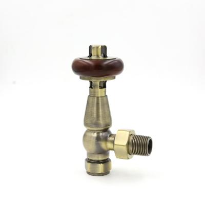 China Contemporary Antique Brass Traditional Radiator Valve Set Trv for sale