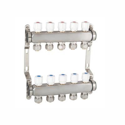 China Stainless Steel SS 304 Manifolds With Controller For Floor Heating Manifold for sale