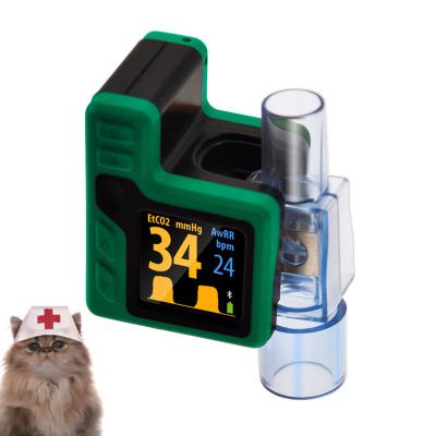 China High Accuracy Real Time Capnograph Capnoeasy ETCO2 ICU Veterinary Emergency Home Of Hosipital And Rescue Clinic For Cat Dog for sale