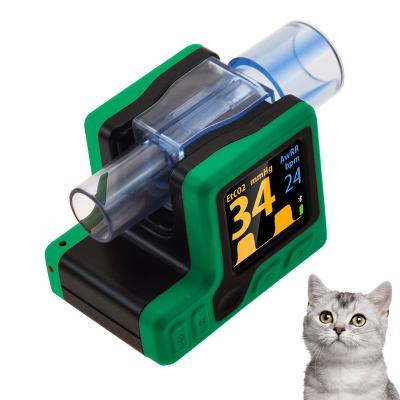 China Portable Realtime Hosipital Clinic Instrument Veterinary Home Emergency Etco2 Sensor Capnography Etco2 Monitor For Pet Hospital for sale