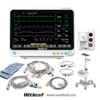 China Medical Equipment AI Co IBP ETCO2 Height Modular Monitor CE ICU 12.1inch Patient Monitor with Central Control System for sale