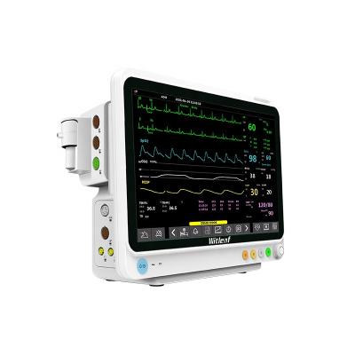 China Medical Health Care 12.1 Inch Multi Parameter Plug-in Touch Screen Clinical Multi Parameter ICU Medical Patient Monitor 5 Parameters for sale