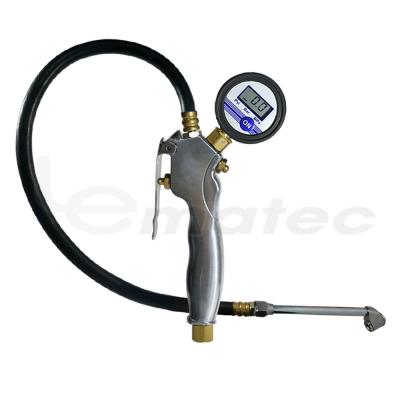 China Professional Tire Pressure Gauge Digital Pneumatic Gun Grip Hand Tire Inflator Metal Electric Tire Inflator for sale