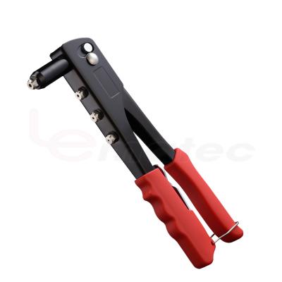 China Repair Applications Hand Riveter Gun Rivet Heavy Duty Kit Hand Tools Professional Rivet Tool with 4 Nozzle Adapters for sale