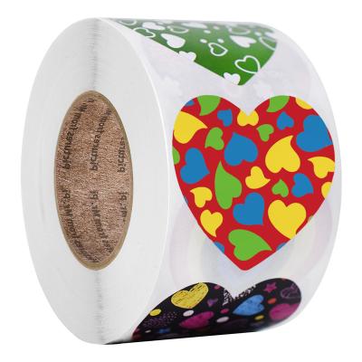 China Eco Friendly Water Proof On Sale In Low Price Cute Envelope Decoration Stickers Heart Shape Stickers Rolls for sale