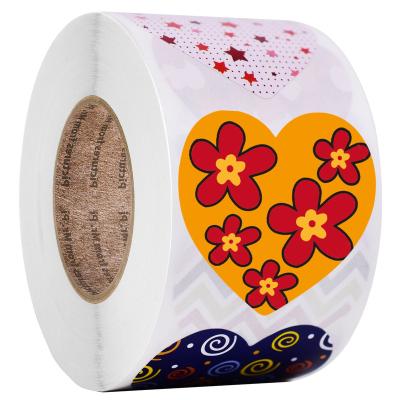 China Direct Selling Water Proof And Envelope Sticker High Viscosity Cartoon Heart Shaped Safe Stickers for sale