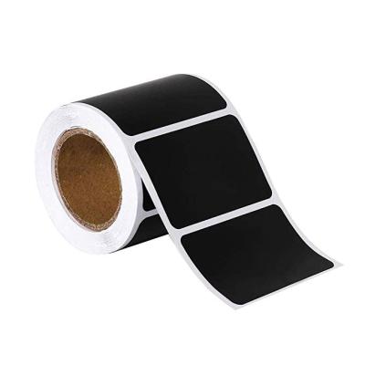 China Black Custom Waterproof Detachable PVC Kitchen Food Label Stickers Product Sticker Label for sale