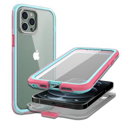 China Unique Oxterlai 2021 Case For iPhone 12 Pro Wallet Credit Card Protective Back Cover With Metallic Button for sale