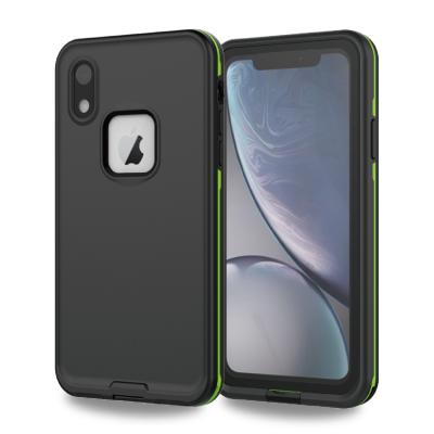 China Unique Oxterlai For iPhone XR Protective Clear Phone Cover Waterproof Dual Layer Case With Screen Protector Full Body Gasket Bumper for sale