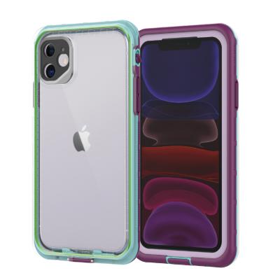 China Unique Oxterlai For iphone11 Protective Case Waterproof Clear Sound With Buaterproof Shockproof Dustproofilt-in Screen Protector for sale