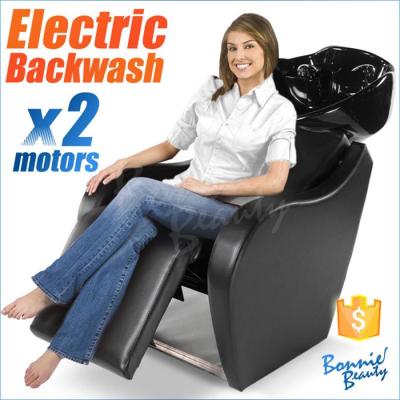 China Electric Shampoo Chair BonnieBeauty Shampoo Bowl Chairs Salon Backwash Units For Sale for sale