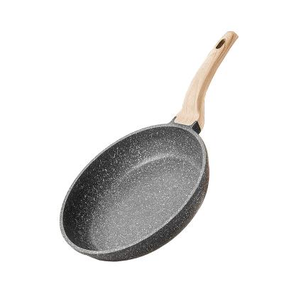 China Minimalist Wholesale Premium Pressed Aluminum Round 24cm Non-Stick Frying Pan - Dishwasher Safe for sale