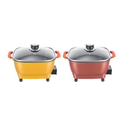 China Adjustable Temperature College Dorm Room Bases Mini Electric Express Cooker Electric Pot for sale