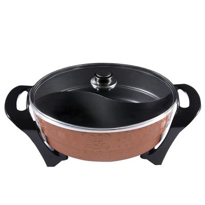 China wholesale adjustable temperature round electric hot pot for sale