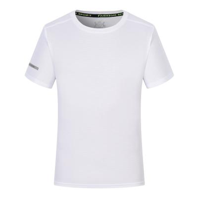 China 2021 Hot Selling QUICK DRY Men's Sports Running Sporty Black Mesh Print Custom Quick Dry T-Shirts for sale