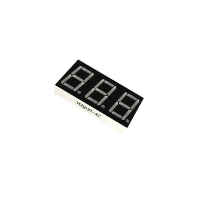 China Indoor 3 digit sevent segment display for digital time indication for sale