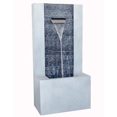 China Metal Customized Contemporary Modern Polyresin Decoration Zinc Metal Blade Water Feature Water Feature Fountain For Indoor Outdoor Garden for sale