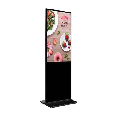 China 55 Inch Full LED HD floor stand digital signage media player advertising DK1 FHD Digital Signage Kiosk Free Floor Stand 43inch/55inch for sale