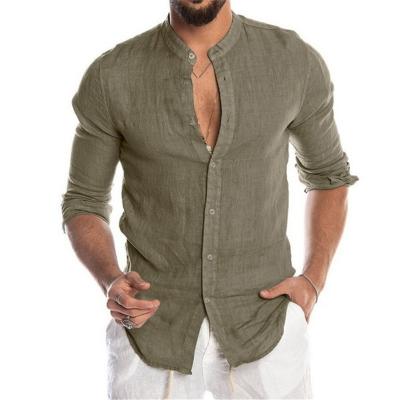 China Wholesale Spring Anti-Pilling Mens Shirts White Shirts Canvas Shirts for sale